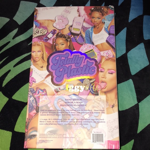 💜🆕BH Cosmetics x Iggy Azalea 99% Devil Sparkly Purple Hand Mirror BNIP!SO😈✨ - Picture 7 of 9